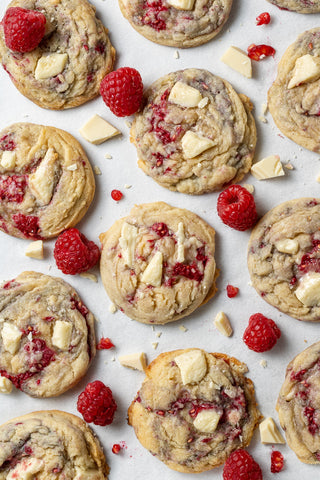 White Chocolate and Raspberry Cookies