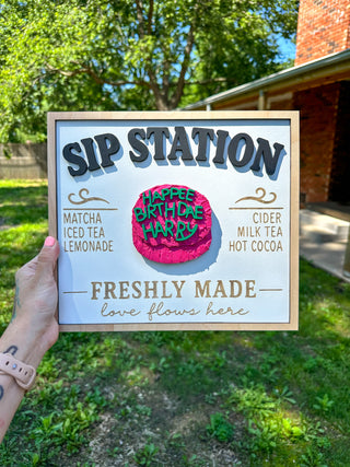 Sip Station (Sign Only)
