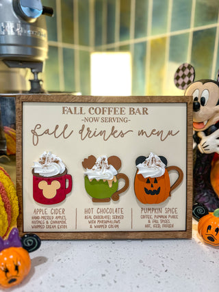 Fall Drinks Menu